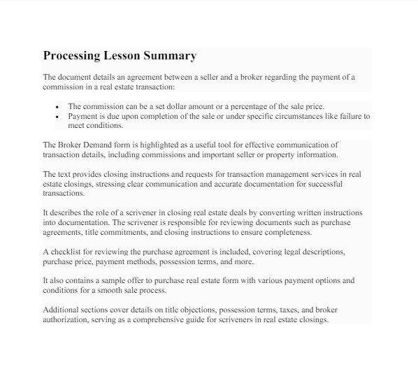 Processing Lesson Summary